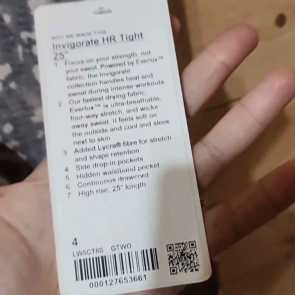 Lululemon High Rise Invigorate  NWT  Tights Leggings Size 4 - Picture 4 of 7